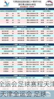 全运会足球赛程天津,天津全运会 足球