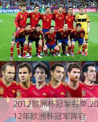 2012欧洲杯冠军名单,2012年欧洲杯冠军阵容