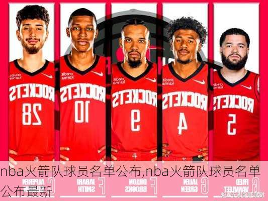 nba火箭队球员名单公布,nba火箭队球员名单公布最新