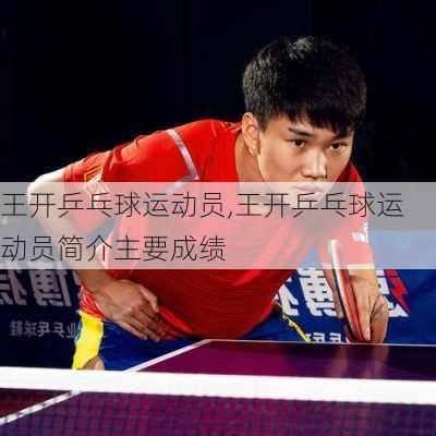 王开乒乓球运动员,王开乒乓球运动员简介主要成绩