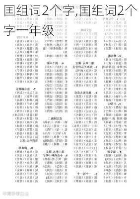 囯组词2个字,囯组词2个字一年级