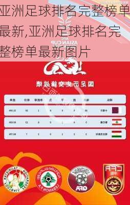 亚洲足球排名完整榜单最新,亚洲足球排名完整榜单最新图片