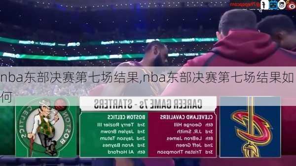 nba东部决赛第七场结果,nba东部决赛第七场结果如何