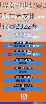 世界女排世锦赛2022,世界女排世锦赛2022赛程