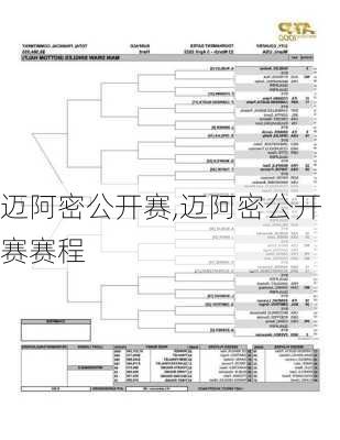 迈阿密公开赛,迈阿密公开赛赛程