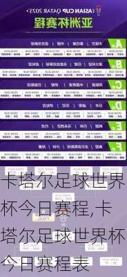 卡塔尔足球世界杯今日赛程,卡塔尔足球世界杯今日赛程表