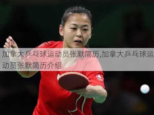 加拿大乒乓球运动员张默简历,加拿大乒乓球运动员张默简历介绍