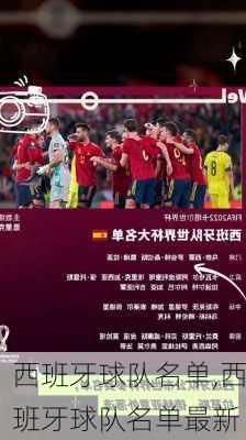 西班牙球队名单,西班牙球队名单最新