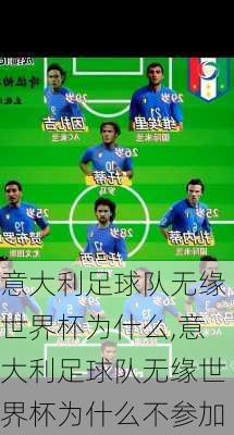 意大利足球队无缘世界杯为什么,意大利足球队无缘世界杯为什么不参加
