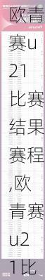 欧青赛u21比赛结果赛程,欧青赛u21比赛结果赛程表