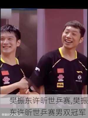 樊振东许昕世乒赛,樊振东许昕世乒赛男双冠军