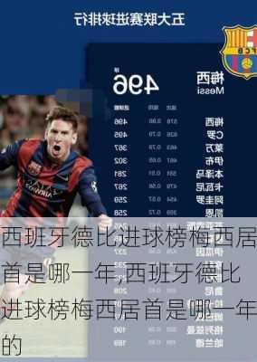 西班牙德比进球榜梅西居首是哪一年,西班牙德比进球榜梅西居首是哪一年的