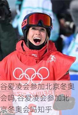 谷爱凌会参加北京冬奥会吗,谷爱凌会参加北京冬奥会吗知乎