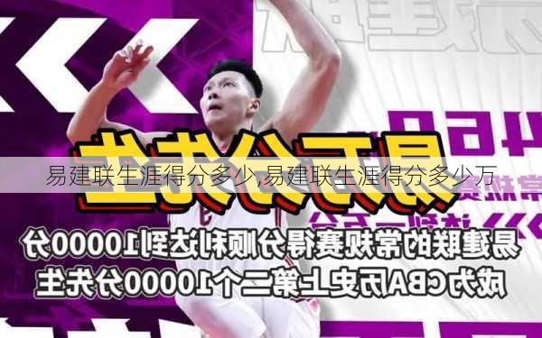 易建联生涯得分多少,易建联生涯得分多少万