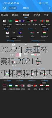 2022年东亚杯赛程,2021东亚杯赛程时间表