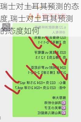 瑞士对土耳其预测的态度,瑞士对土耳其预测的态度如何
