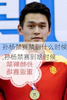 孙杨禁赛禁到什么时候,孙杨禁赛到啥时候