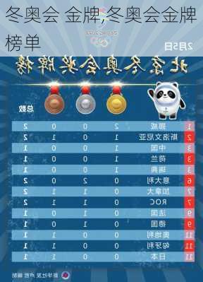 冬奥会 金牌,冬奥会金牌榜单