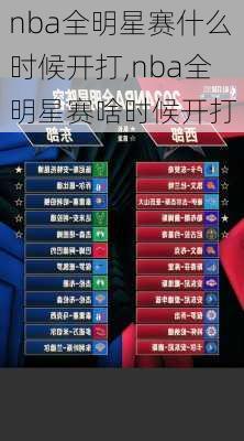 nba全明星赛什么时候开打,nba全明星赛啥时候开打