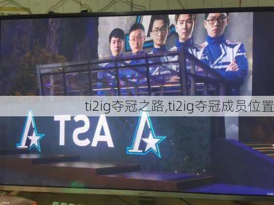 ti2ig夺冠之路,ti2ig夺冠成员位置