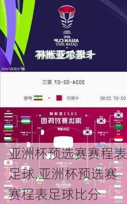 亚洲杯预选赛赛程表足球,亚洲杯预选赛赛程表足球比分