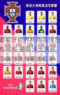 葡萄牙世界杯阵容球员有哪些,葡萄牙世界杯阵容球员有哪些名字