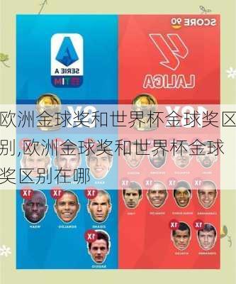 欧洲金球奖和世界杯金球奖区别,欧洲金球奖和世界杯金球奖区别在哪