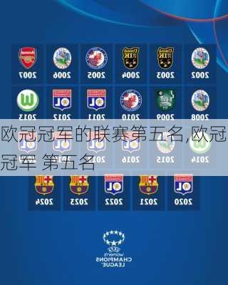 欧冠冠军的联赛第五名,欧冠冠军 第五名