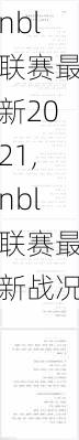 nbl联赛最新2021,nbl联赛最新战况