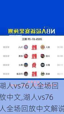 湖人vs76人全场回放中文,湖人vs76人全场回放中文解说