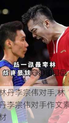林丹李宗伟对手,林丹李宗伟对手作文素材