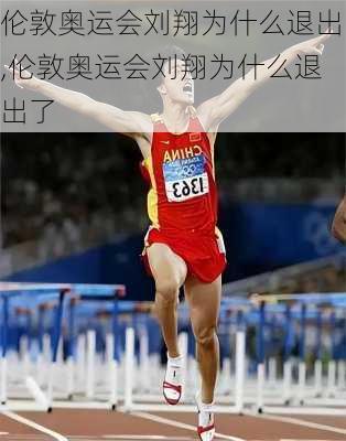 伦敦奥运会刘翔为什么退出,伦敦奥运会刘翔为什么退出了