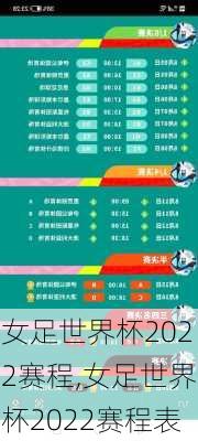 女足世界杯2022赛程,女足世界杯2022赛程表