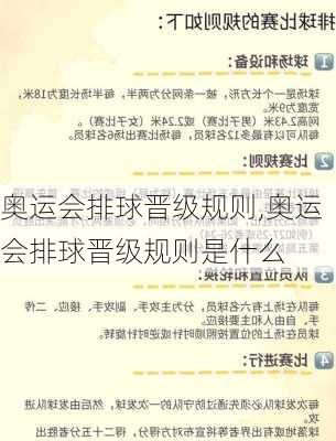 奥运会排球晋级规则,奥运会排球晋级规则是什么