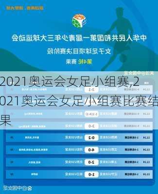 2021奥运会女足小组赛,2021奥运会女足小组赛比赛结果