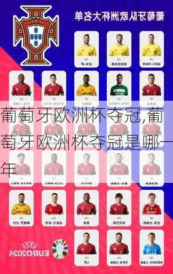 葡萄牙欧洲杯夺冠,葡萄牙欧洲杯夺冠是哪一年