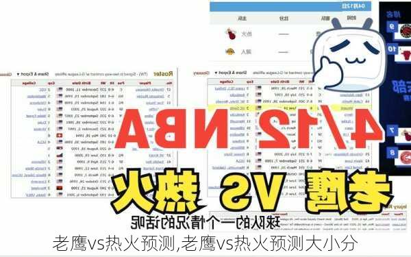 老鹰vs热火预测,老鹰vs热火预测大小分
