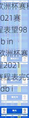欧洲杯赛程2021赛程表望98db in,欧洲杯赛程2021赛程表完98db in
