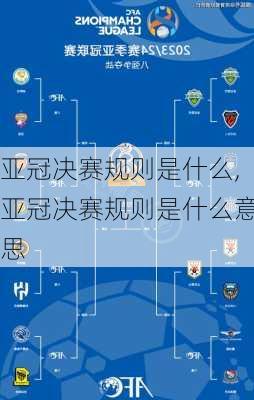 亚冠决赛规则是什么,亚冠决赛规则是什么意思