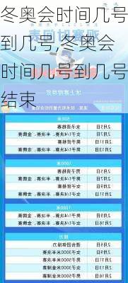 冬奥会时间几号到几号,冬奥会时间几号到几号结束