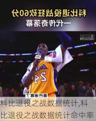 科比退役之战数据统计,科比退役之战数据统计命中率