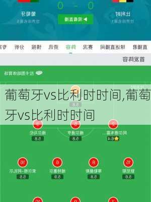 葡萄牙vs比利时时间,葡萄牙vs比利时时间