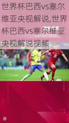 世界杯巴西vs塞尔维亚央视解说,世界杯巴西vs塞尔维亚央视解说视频