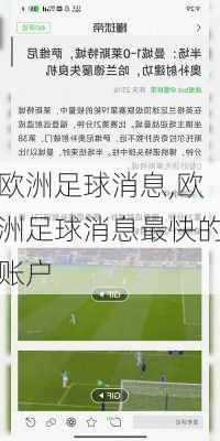 欧洲足球消息,欧洲足球消息最快的账户