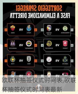 欧联杯抽签仪式时间表,欧联杯抽签仪式时间表最新