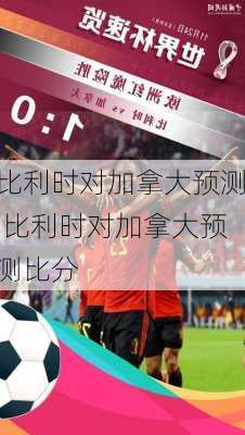 比利时对加拿大预测,比利时对加拿大预测比分