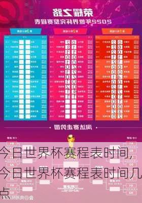 今日世界杯赛程表时间,今日世界杯赛程表时间几点