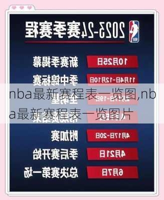 nba最新赛程表一览图,nba最新赛程表一览图片
