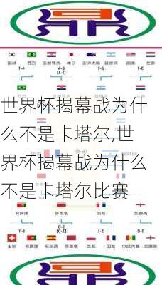 世界杯揭幕战为什么不是卡塔尔,世界杯揭幕战为什么不是卡塔尔比赛