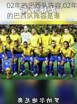 02年的巴西队阵容,02年的巴西队阵容是谁